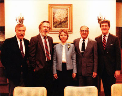 Bruno Visco (1958-1966), Richard Woodman (1974-1983), our first female minister Jane Rzepka (1984-1999), John Skeirik (1967-1973), Jon Luopa (1983-1984).