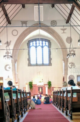 A long view of the chancel in the Sanctuary