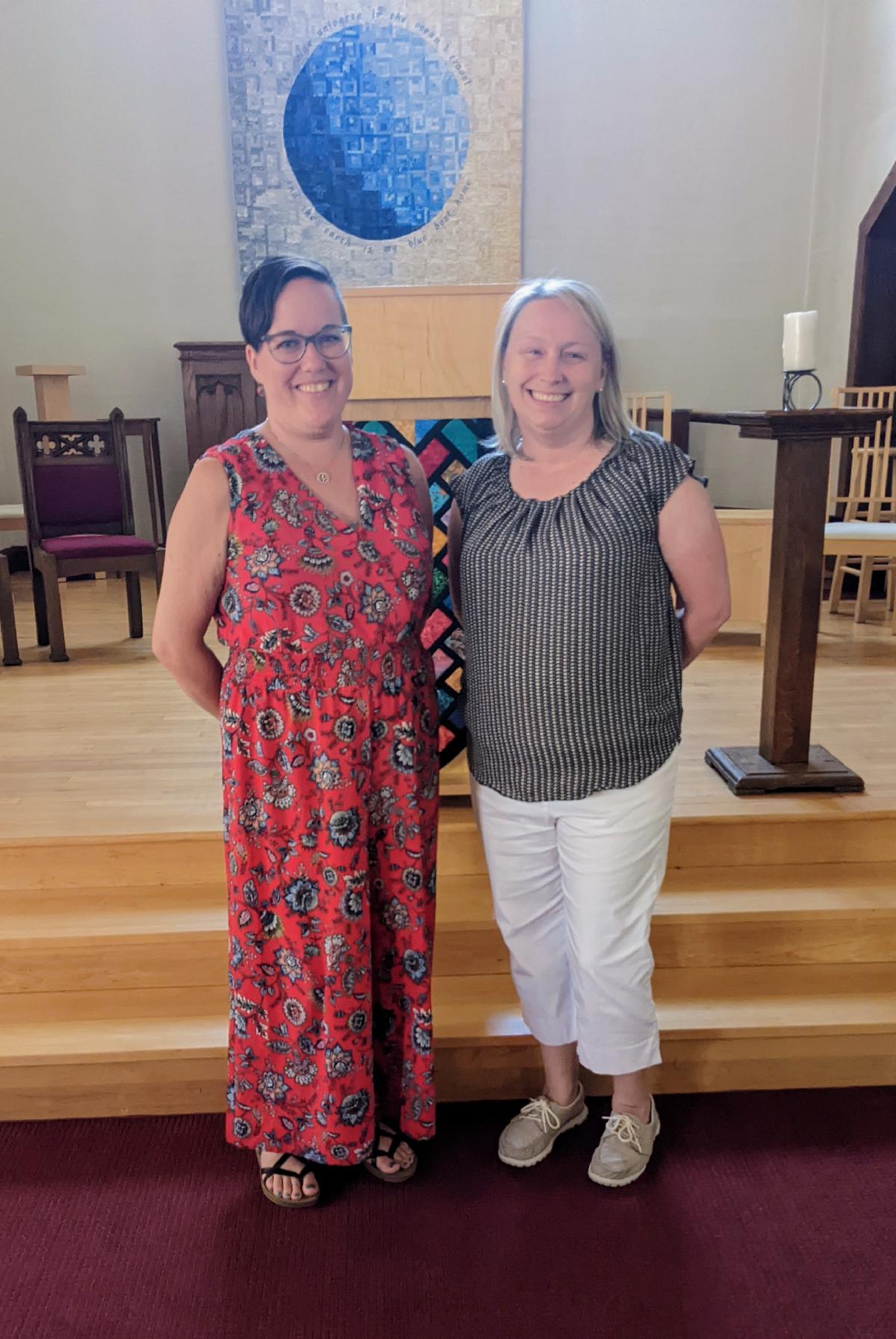 Rev. Laura Solomon and Melissa Martin