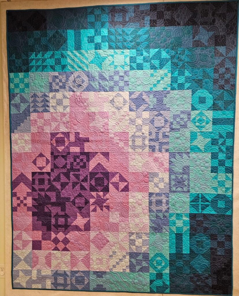 Geode Quilt for 2024 Kris Kringle Fair